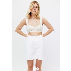 BDG Paperbag Bermuda Short – White Denim